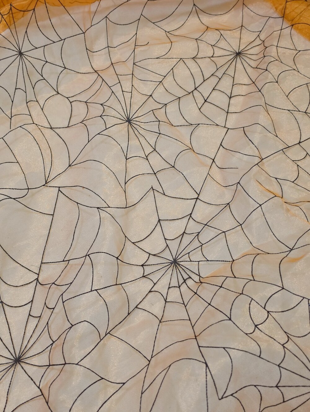 Spider Web Halloween Fabric